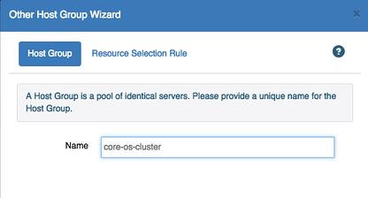Create host group